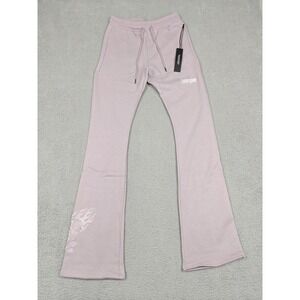 Civil Regime Sweatpants Mens Medium‎ Hint Violet Forever Rose Fleece Flare New